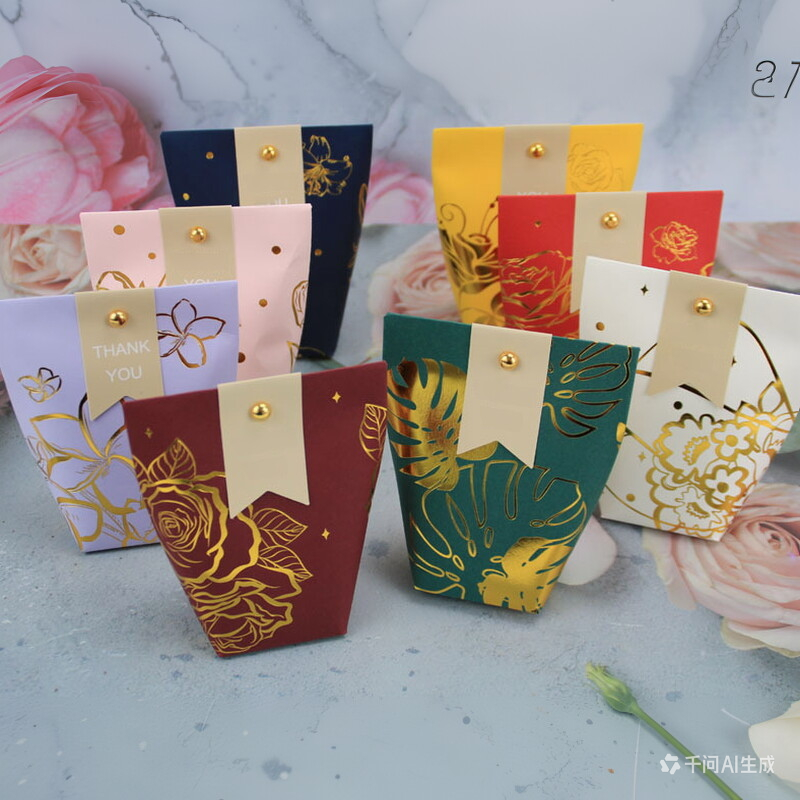 Kraft Paper Pillow Bag For Gift Jewelry Cake Package